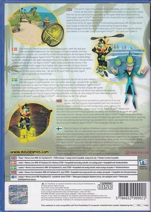 Agent Hugo Lemoon Twist - PS2 (B Grade) (Genbrug)